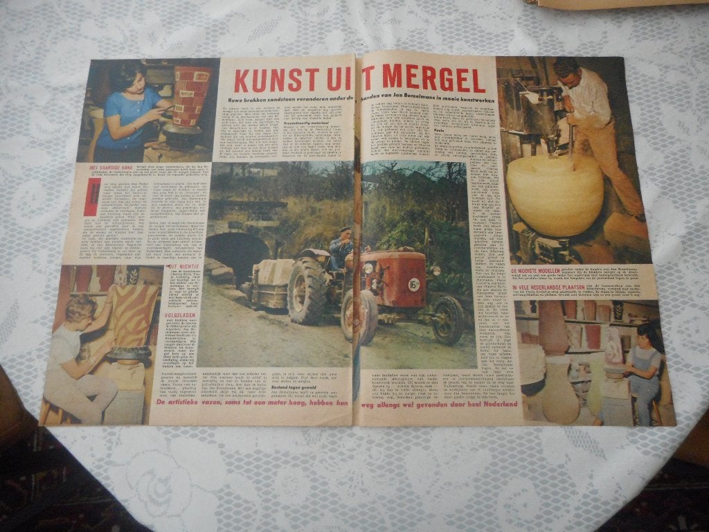 Sibbergrubbe. Valkenburg. K. Bemelmans. Mergel. 1961., Ophalen of Verzenden, 1960 tot 1980, Nederland, Knipsel(s)