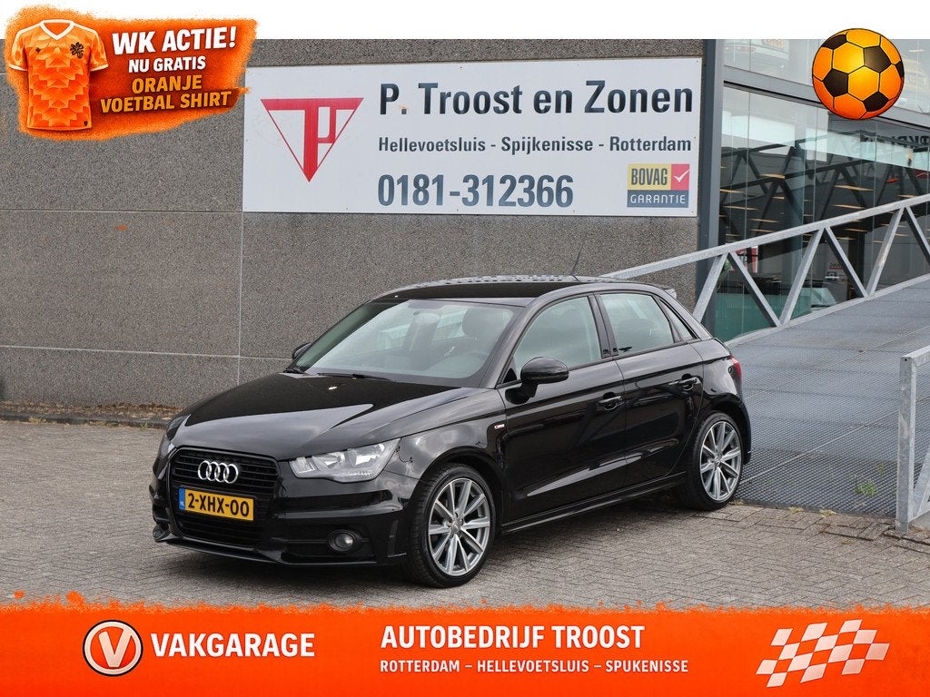 Audi A1 Sportback 1.2 TFSI Admired S-Line Cruise control/Nav, Auto's, Audi, Voorwielaandrijving, Zwart, 4 cilinders, 4 stoelen