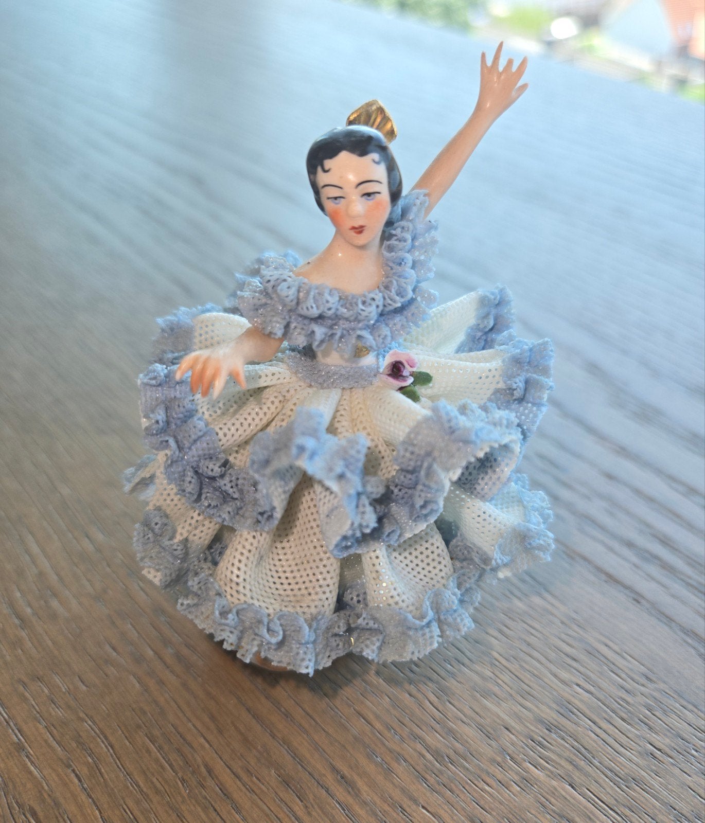 Vintage Porseleinen Danseres Beeldje - Origineel Dyrognan 9., Ophalen