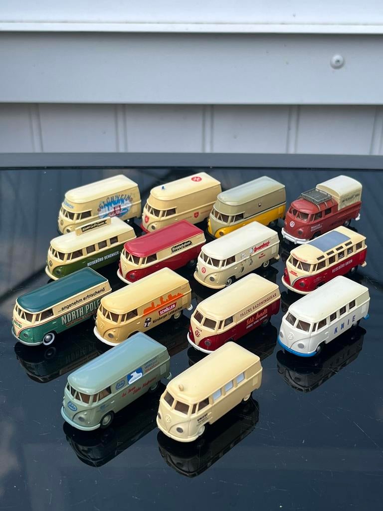 1/87 brekina VW T1 spijlbus 14 x (HO), Hobby en Vrije tijd, Modelauto's | 1:87, Ophalen of Verzenden, Zo goed als nieuw, Auto
