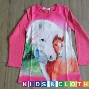 Shirt met paarden print 92/98, Kinderen en Baby's, Meisje, ., Nieuw, Ophalen of Verzenden