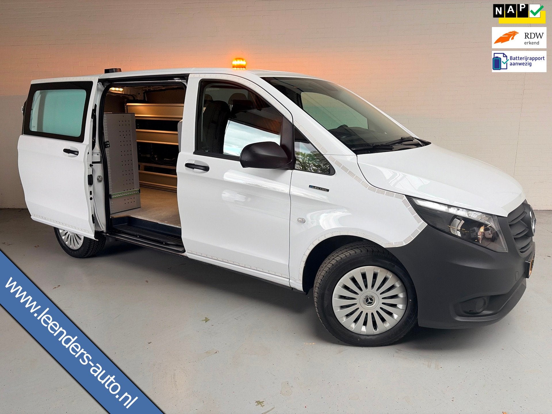 Mercedes-Benz EVito Elektrisch Servicewagen Automaat Lang 66, Dealer onderhouden, Stof, Met garantie (alle), 116 pk