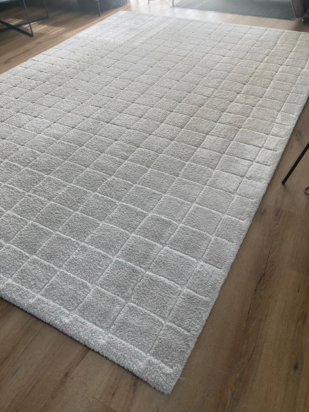 Vloerkleed VT Wonen 240x340cm, Ophalen, Gebruikt, Wit, 200 cm of meer