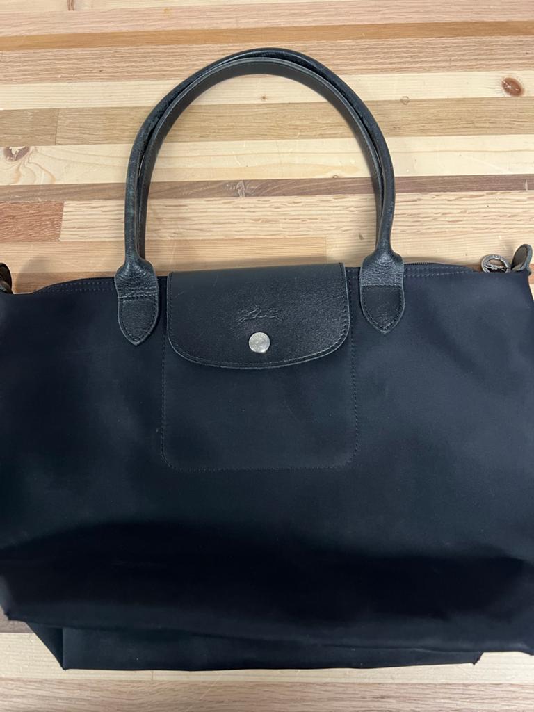 Longchamp Le Pliage Shopper Maat S Zwart, Ophalen of Verzenden, Gebruikt, Zwart, Shopper