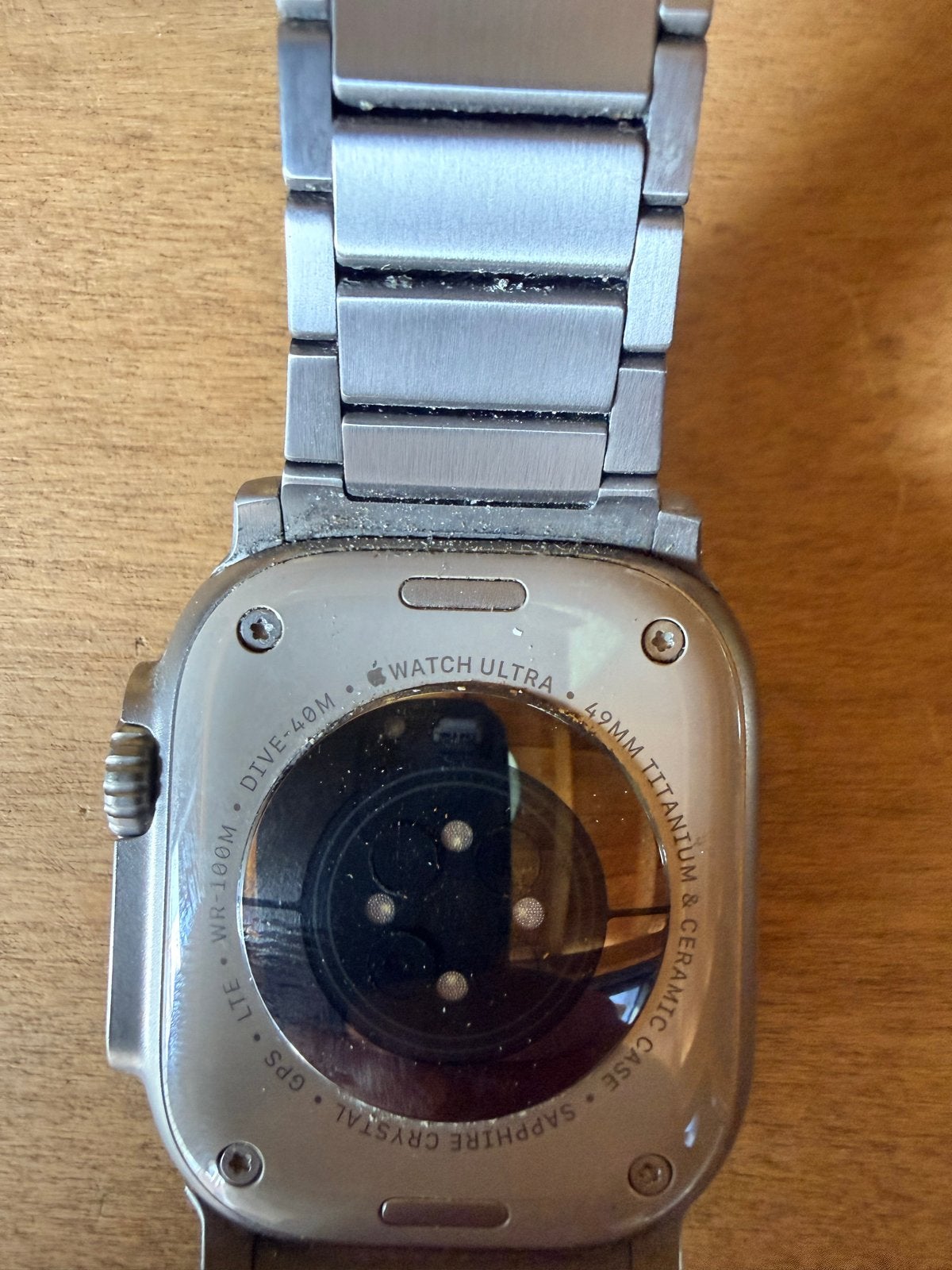 Apple Watch Ultra 49mm Titanium met Nomad bandje, Ophalen, Gebruikt, IOS, Waterdicht