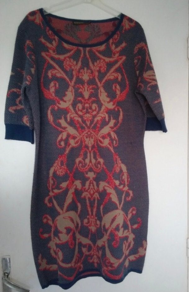 Supertrash jurkje XL met barokprint, Blauw, Maat 42/44 (L), Ophalen of Verzenden, Zo goed als nieuw