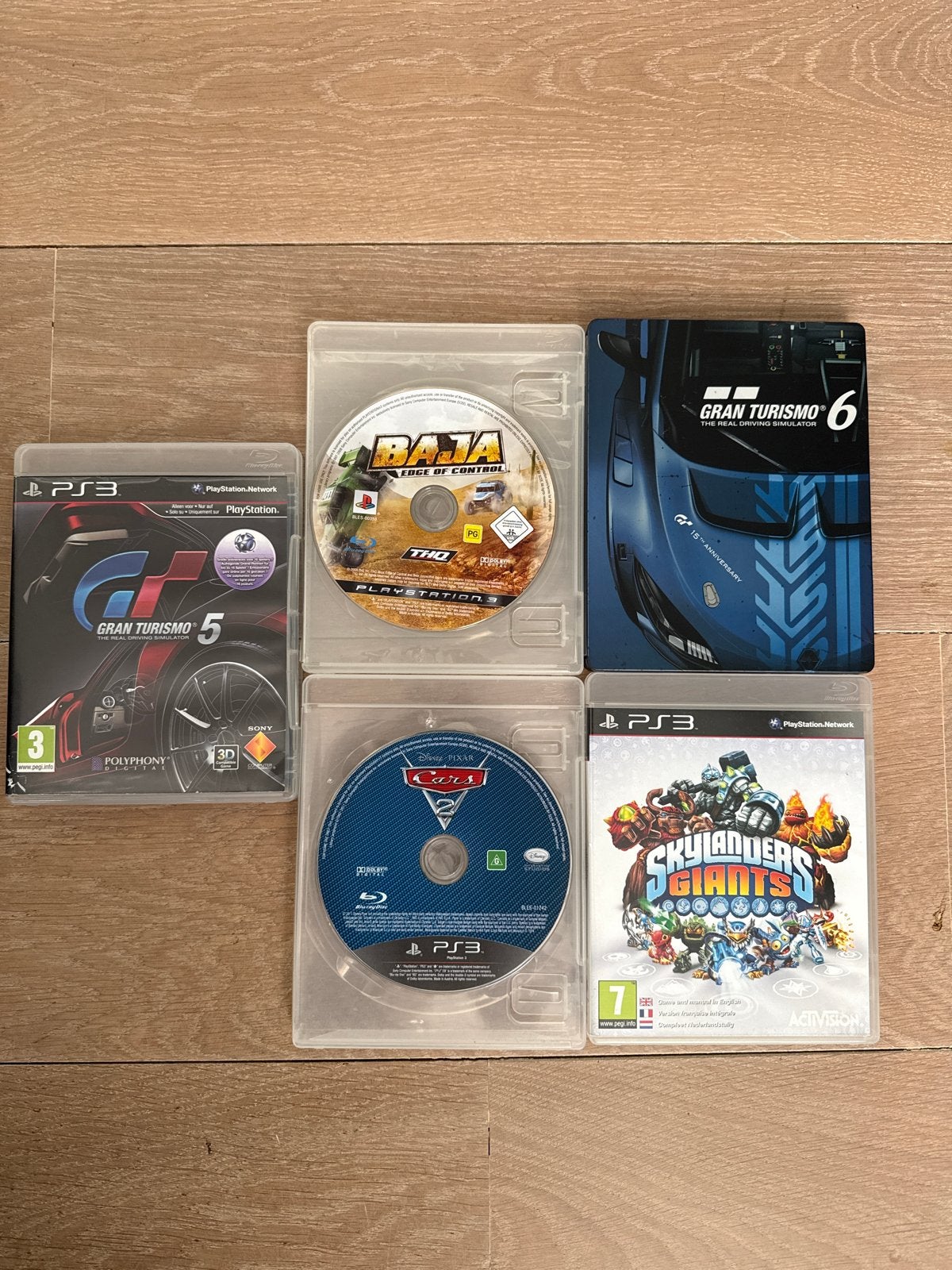 PS3 Games: Gran Turismo 5 & 6, Skylanders Giants, Cars 2, Ba, Online, Gebruikt, 1 speler, Racen en Vliegen