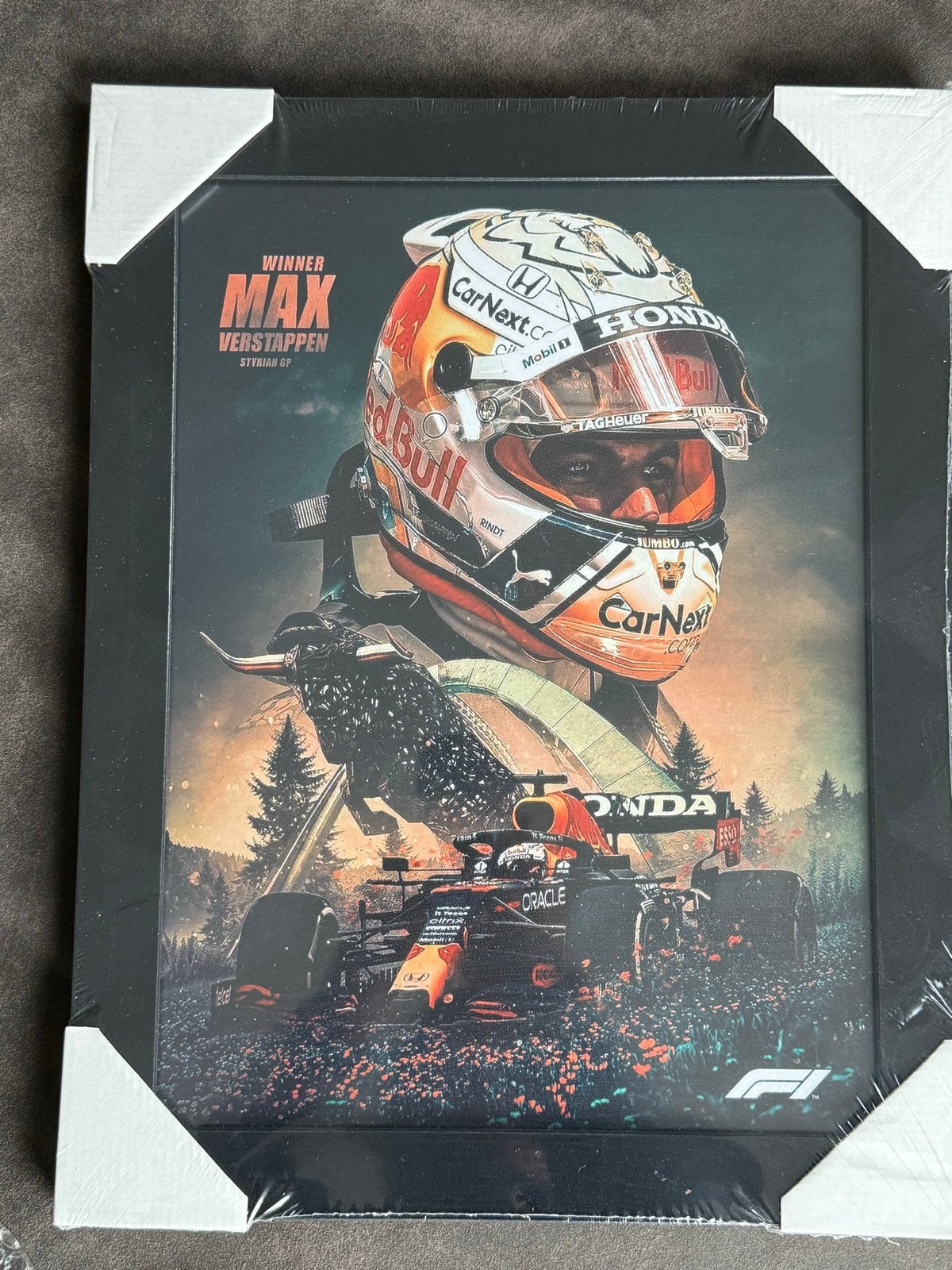 Max Verstappen Formule 1 Posters - Nieuw in Lijst, 50 – 75, Minder dan 50 cm, Nieuw, Ophalen of Verzenden