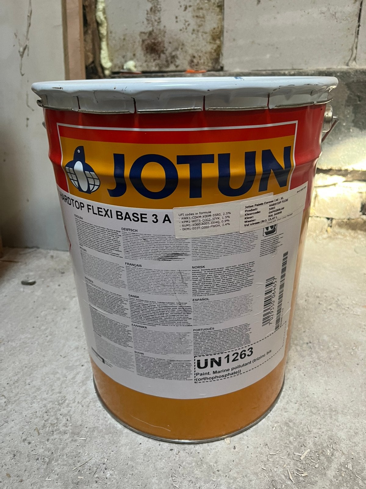 Nieuwe Jotun hardtop flex 20 liter ral 5003 blauw, Ophalen, Nieuw, Onderhoud en Reparatie