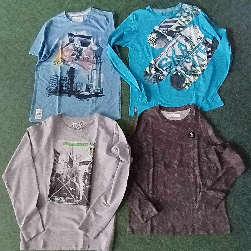 E) 3 X shirt lange mouw / longsleeve-1X T shirt maat 170-176, Ophalen of Verzenden, Zo goed als nieuw, Maat 46 (S) of kleiner