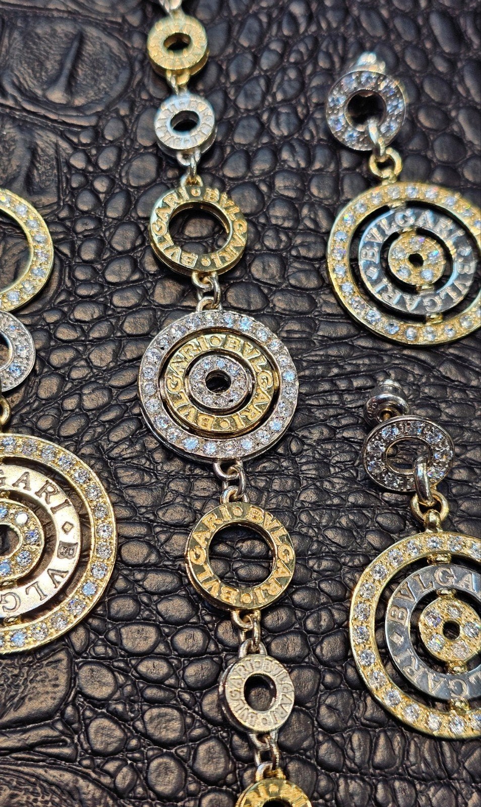 Prachtige 14karaat gouden set BVLGARI model