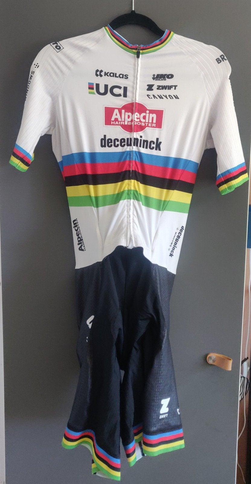 Wielershirt snelpak Alpecin Deceuninck MVDP, Ophalen of Verzenden, Gebruikt, Kleding