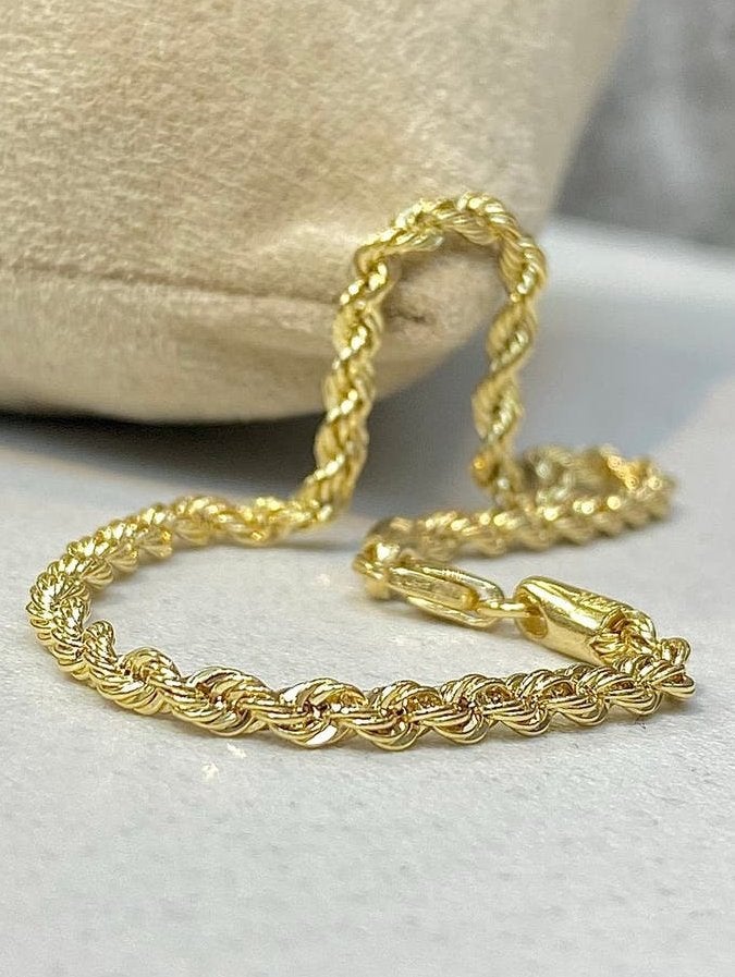 14k Gouden Rope Armband, Ophalen of Verzenden, Nieuw, Goud, Goud