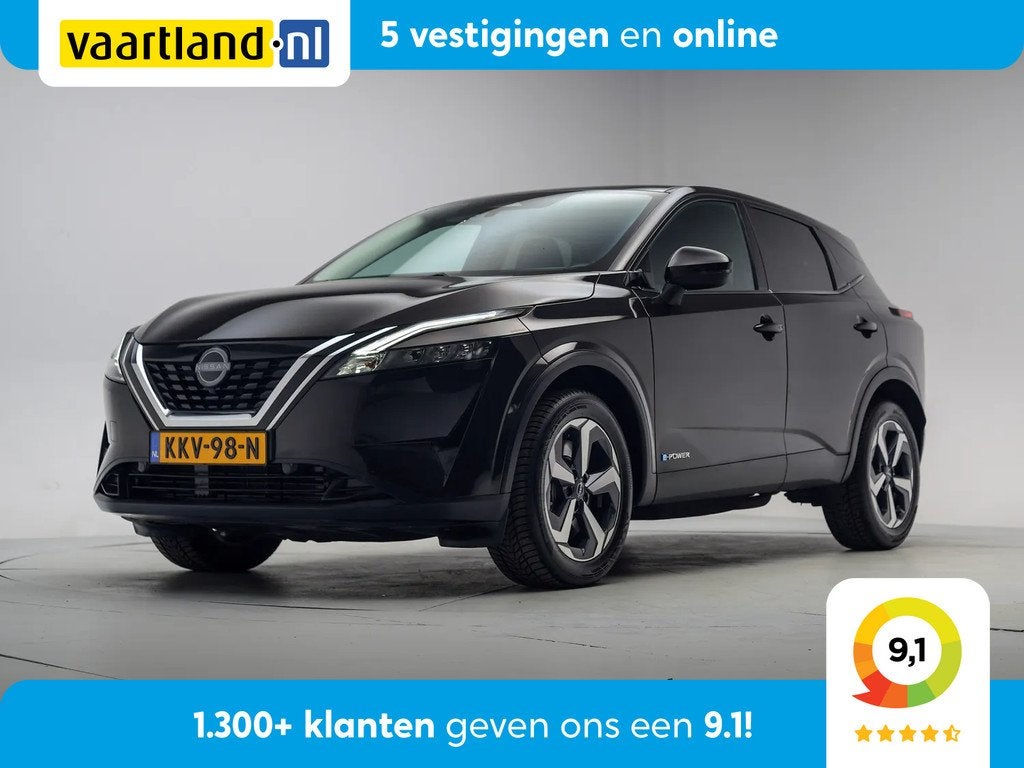 Nissan QASHQAI 1.5 e-POWER 190pk N-Connecta [ LED Navi Camer, Auto's, Automaat, 1497 cc, Gebruikt, Zwart