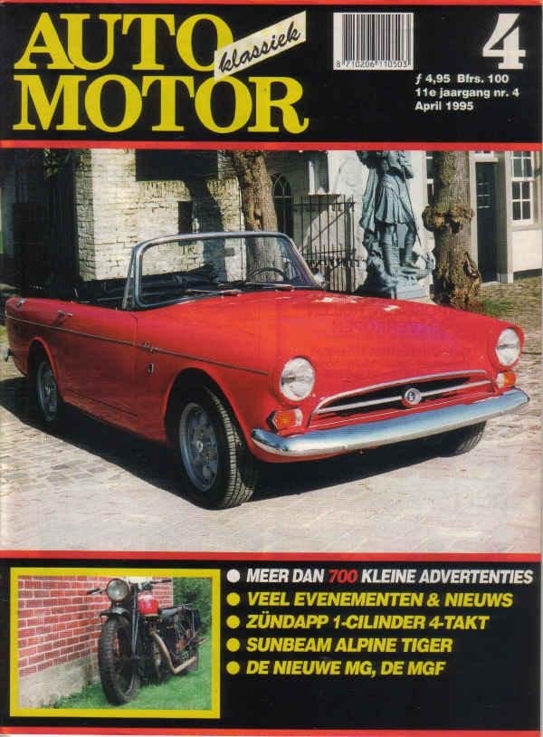 AMK 4 1995 : MG MGF - Sunbeam Tiger V8 - Zundapp 500 Super S, Boeken, Ophalen of Verzenden, Gelezen, Algemeen