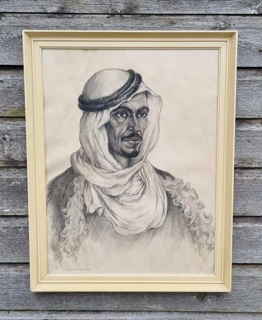 Portret, Antiek en Kunst, Kunst | Tekeningen en Foto's, Ophalen of Verzenden