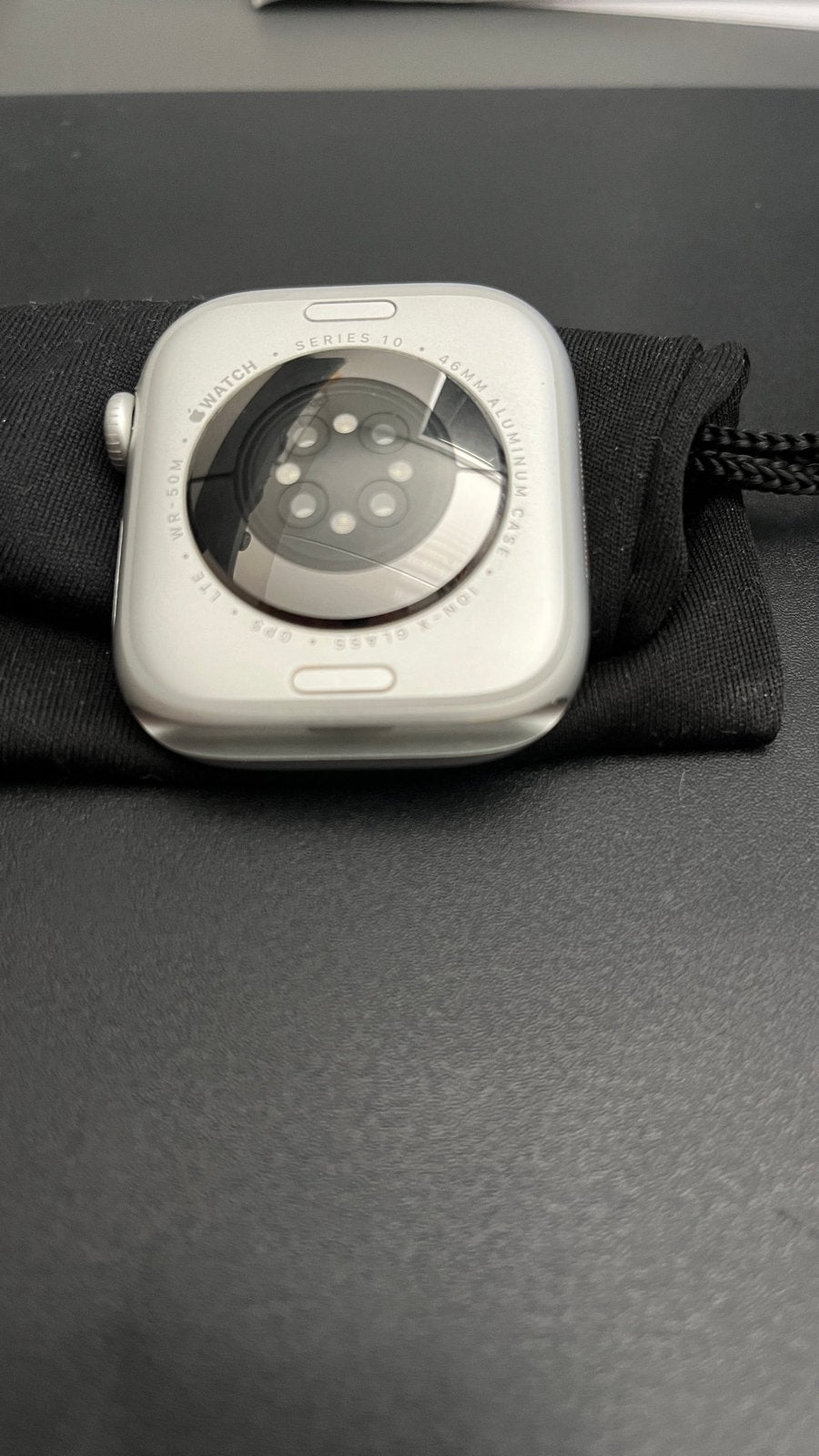 Apple Watch Series 10 46mm Aluminium GPS + LTE Zilver, Ophalen, IOS, Zo goed als nieuw, Hoogte