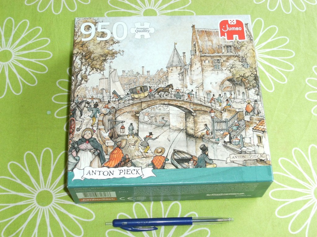Anton Pieck puzzel - koets op de brug - Jumbo - 950 stukjes, Hobby en Vrije tijd, Ophalen of Verzenden, 500 t/m 1500 stukjes, Zo goed als nieuw
