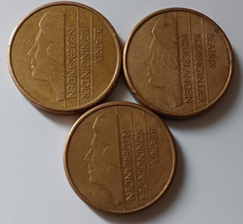 3 stuks 5 gulden munten beatrix, Ophalen of Verzenden, Overige typen