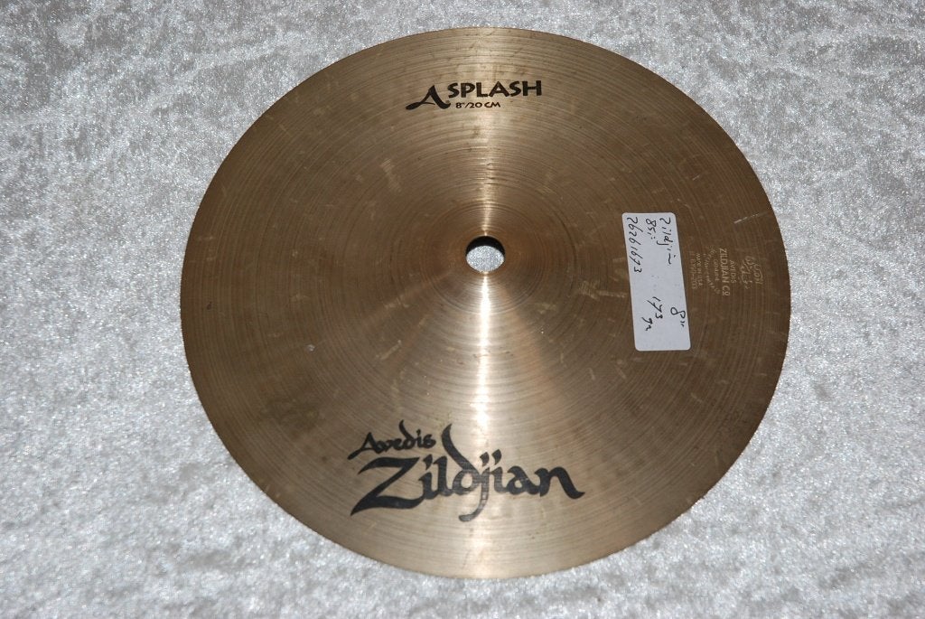 Zildjian Avedis splash bekken 173gr 8 inch  <26261673>, Gebruikt, ., Drums of Percussie, Ophalen of Verzenden