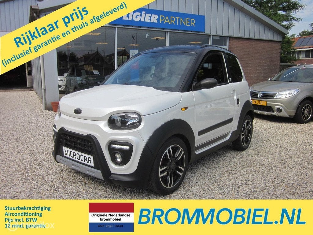 Stoere Microcar MGoX brommobiel met airco en stuurbekr., Diversen, Brommobielen en Scootmobielen, Gebruikt, Microcar