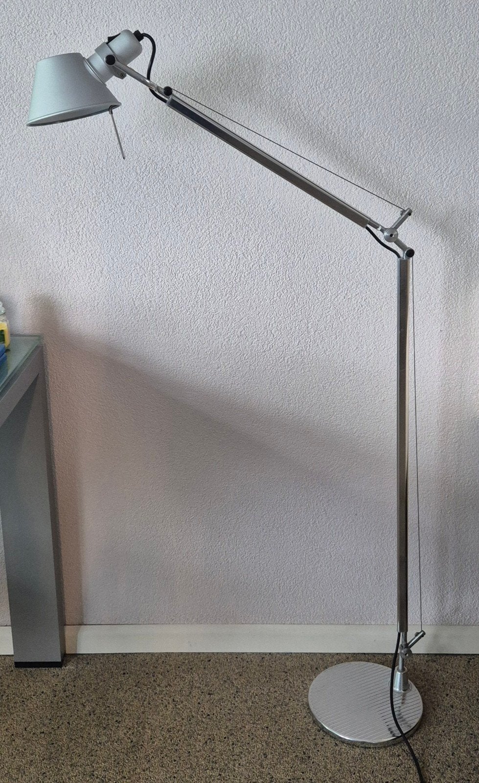 Artemide Tolomeo Lettura design vloerlamp, aluminium, Ophalen, E27 (groot), Zo goed als nieuw, Metaal