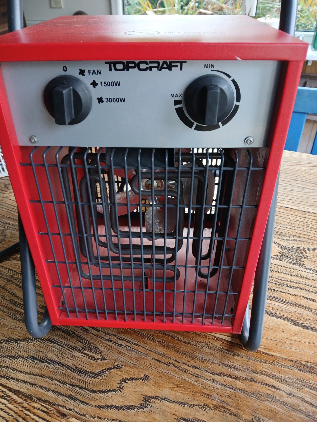 Topcraft elektrische kachel 3000W, Ophalen, Gebruikt, 800 watt of meer, Kachel