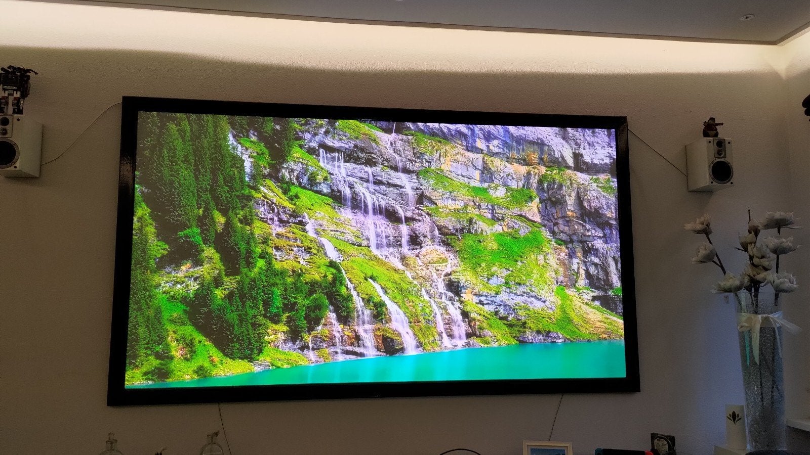 100" Beamer scherm., Audio, Tv en Foto, Projectieschermen, Ophalen