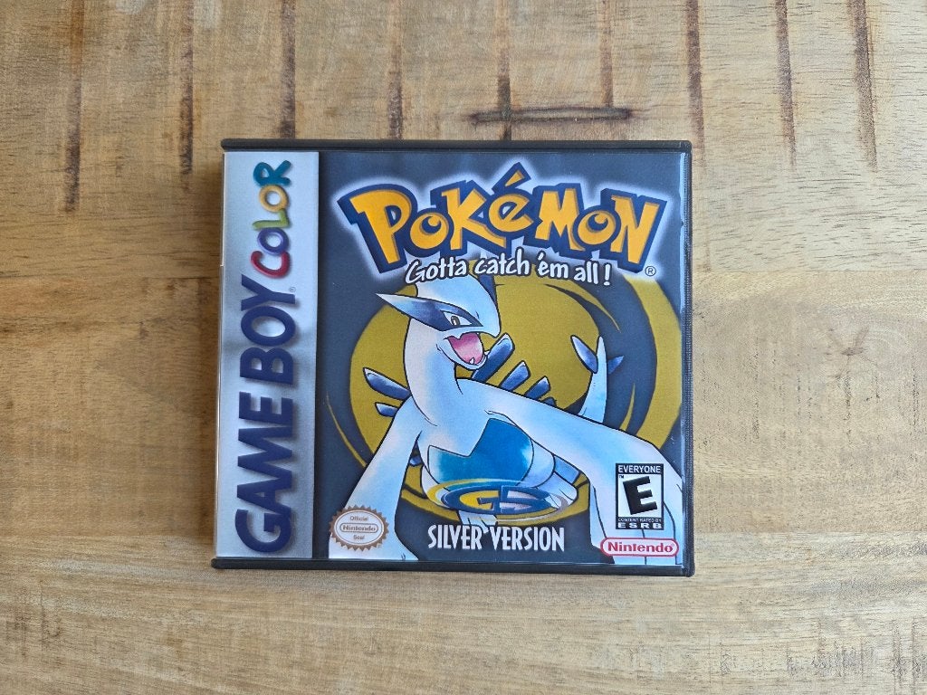 Pokemon Silver Custom Game Case Nintendo GameBoy Display, Spelcomputers en Games, Games | Nintendo Game Boy, 1 speler, Nieuw, Ophalen of Verzenden