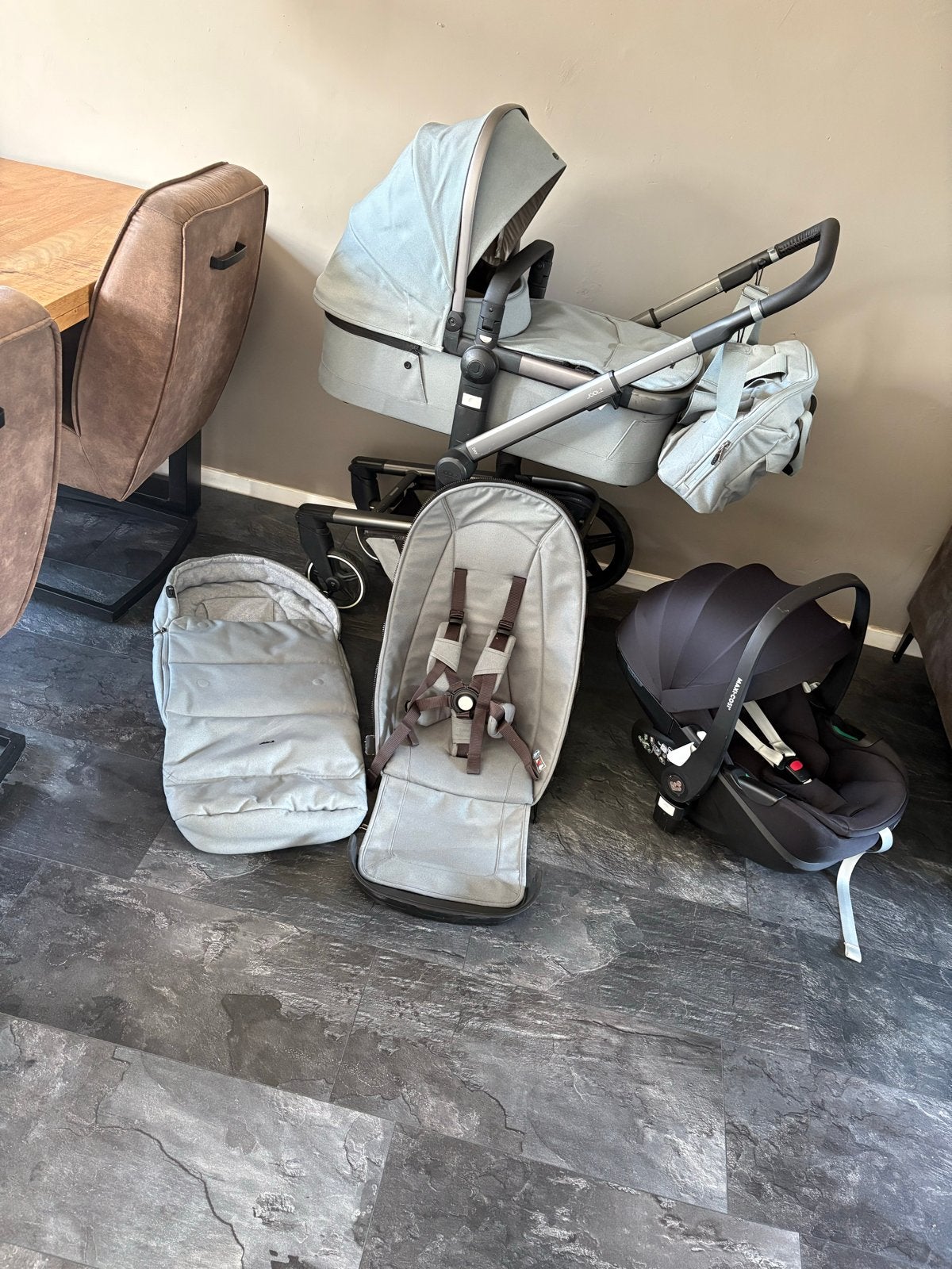 Joolz Day+ complete set met Maxi-Cosi en accessoires, Zo goed als nieuw, Combiwagen, Met autostoeltje, Ophalen