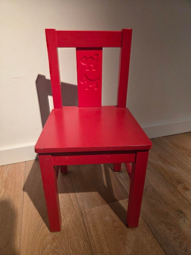 IKEA KRITTER kinderstoel rood, Ophalen, Gebruikt, Stoel(en)