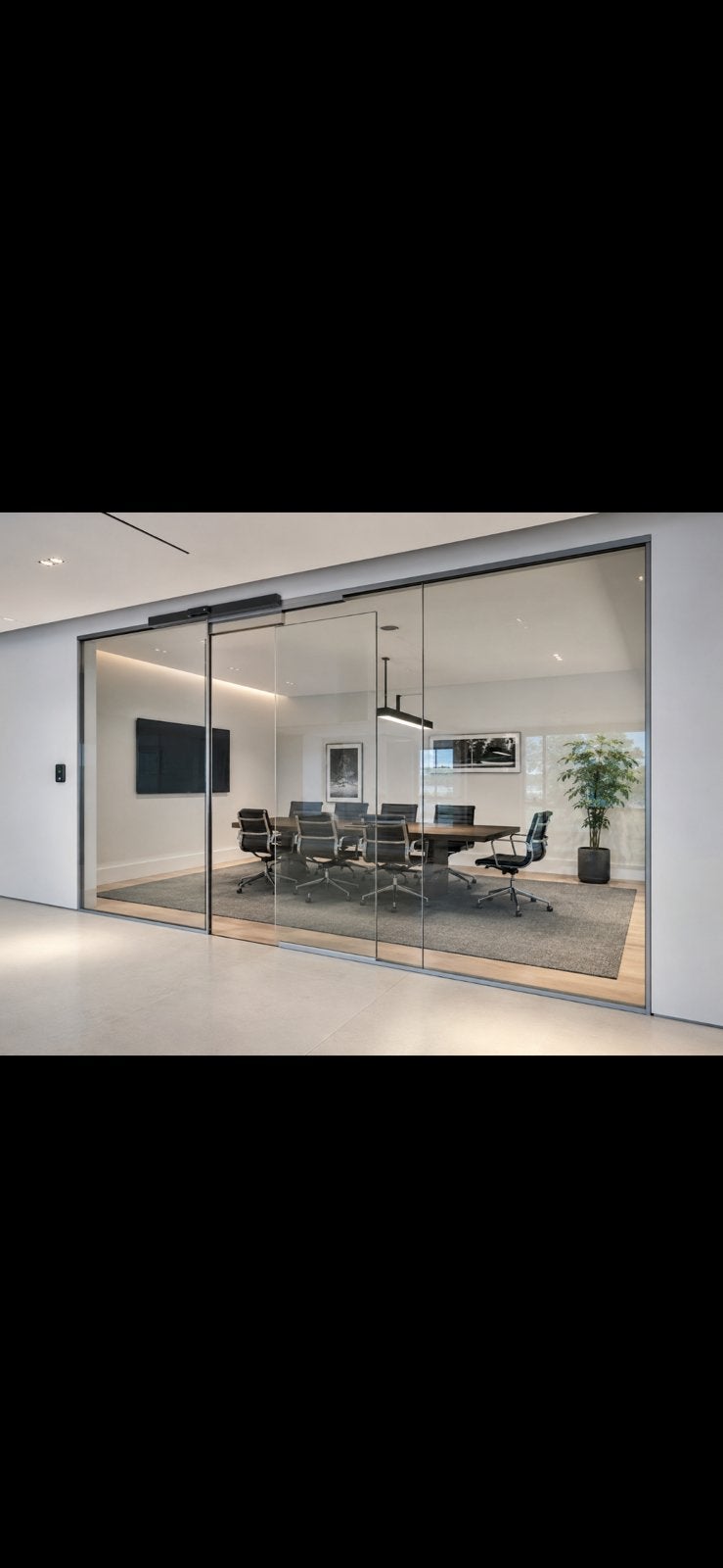**Gezocht: glazen kantoorwand inclusief plaatsing  Rdam, Ophalen of Verzenden, 160 cm of meer, Veiligheidsglas