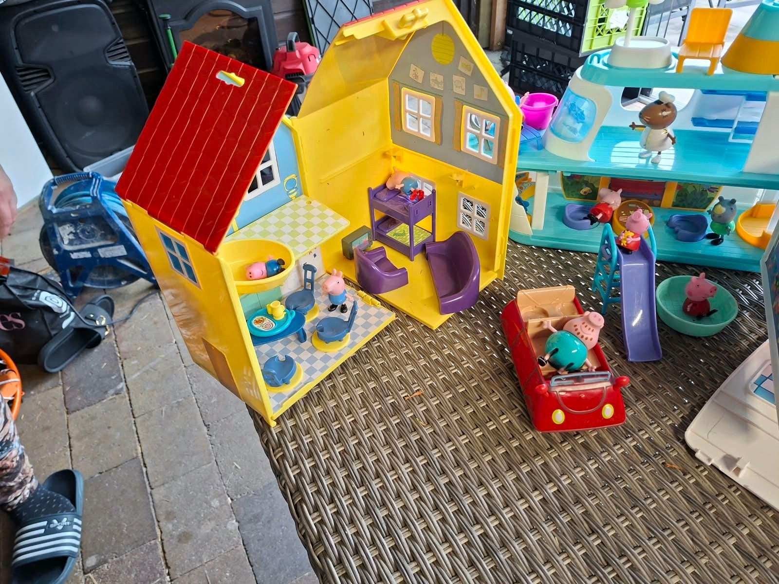 Grote Peppa Pig speelset met diverse huizen en figuren, Kinderen en Baby's, Ophalen of Verzenden, Gebruikt, Jongen of Meisje