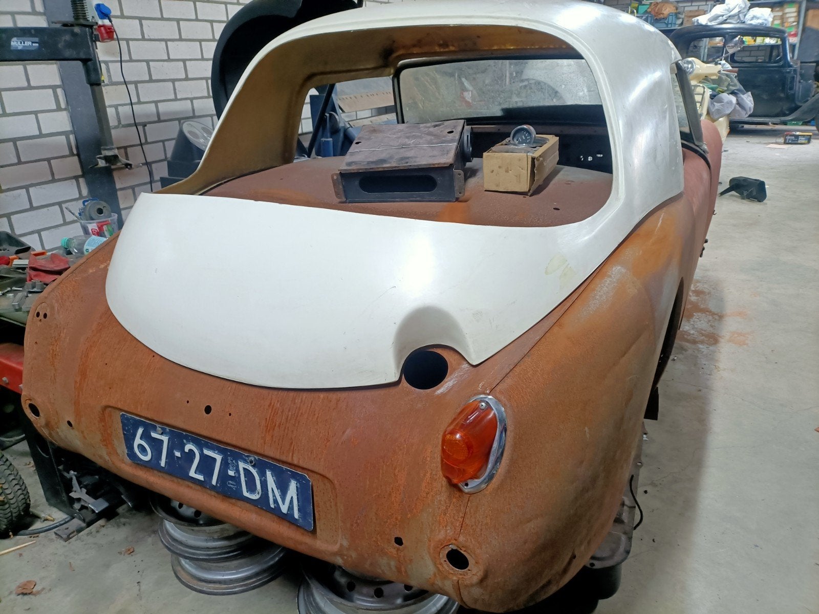 austin healey sprite mk1 hardtop, Ophalen