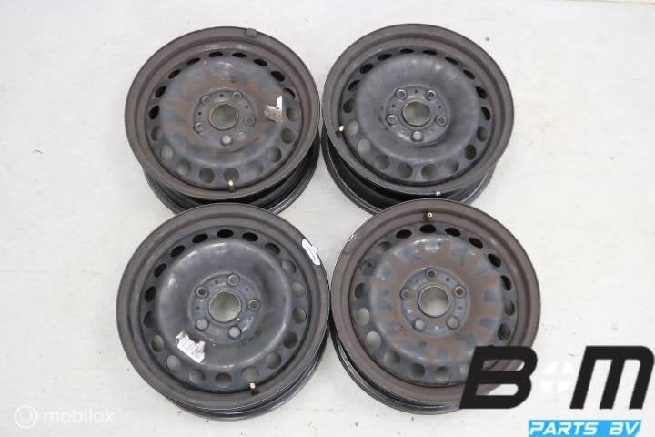 Originele 15 inch stalen velgen Golf 7 5Q0601027BA, Gebruikt, Velg(en)