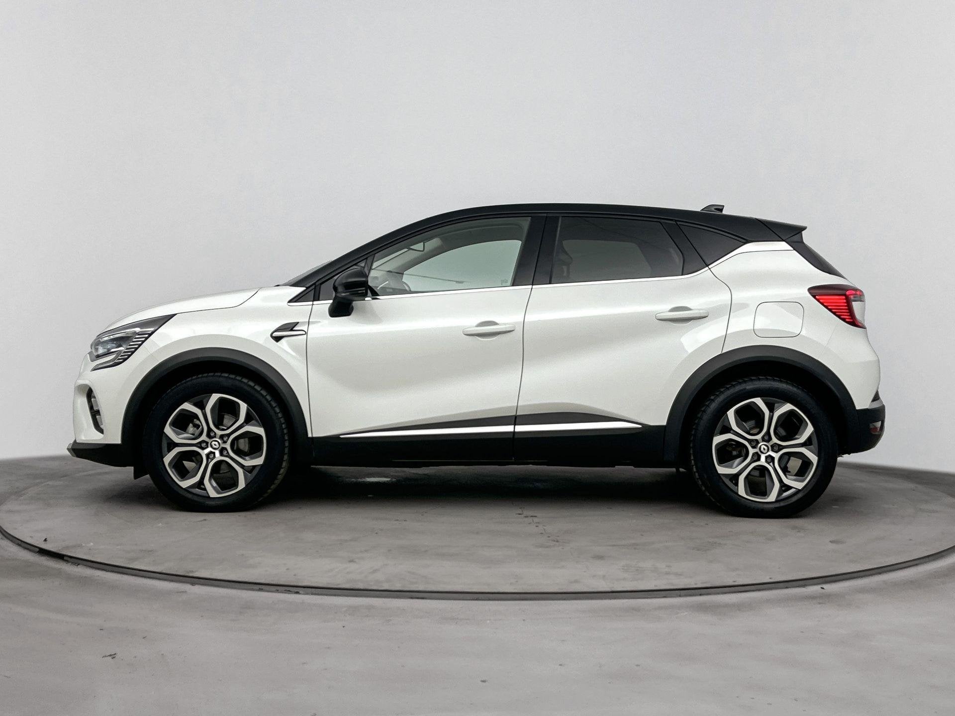 Renault Captur 1.6 E-Tech Plug-In Hybrid Techno 160PK | Auto, Auto's, Gebruikt, Leder en Stof, Wit, Plug-in hybride