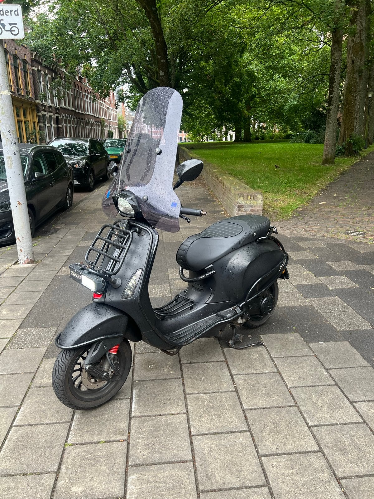 Vespa Sprint Notte 2018 Full Option -USB lader Malossi ecu, Ophalen, Overige modellen, Maximaal 45 km/u, Zo goed als nieuw