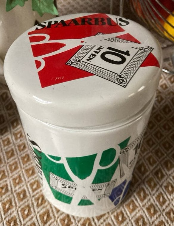 Spaarbus  voor (koffie en thee)punten, Verzamelen, Blikken, Ophalen of Verzenden, Gebruikt