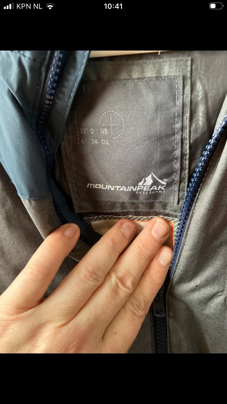 Mountain Peak outdoor jas maat 164, Ophalen of Verzenden, Gedragen, Overige maten, Blauw