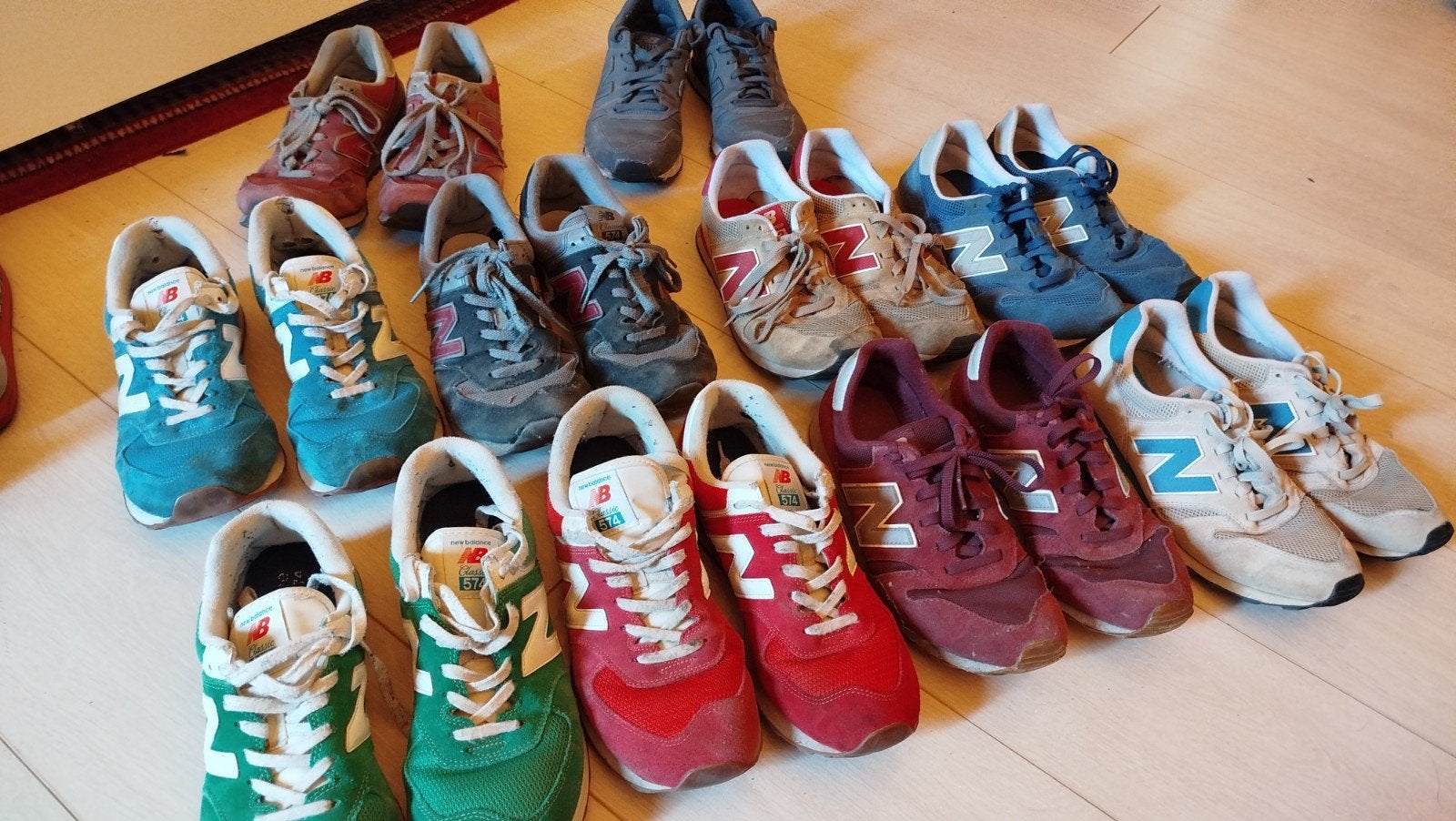 Diverse partij New Balance sneakers - Gedragen, Ophalen, Overige kleuren, New Balance, Sneakers of Gympen