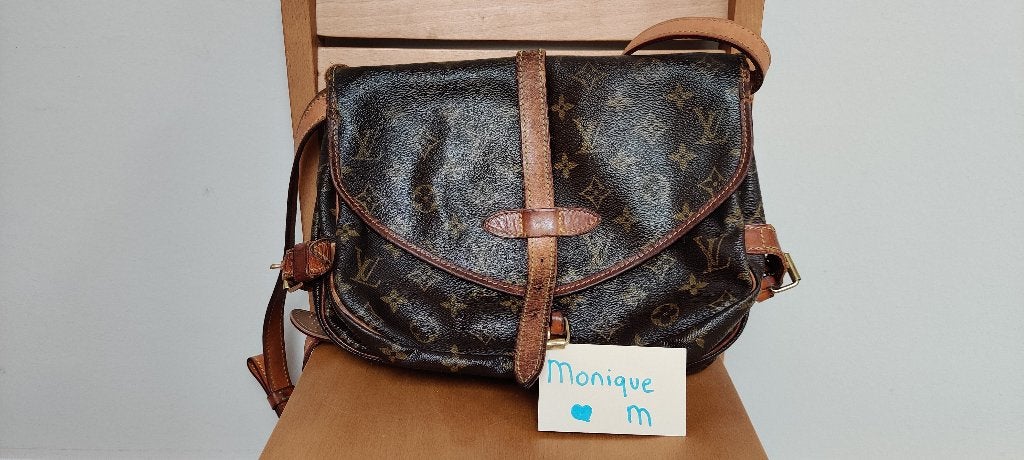Vintage Louis Vuitton Saumur 30 Monogram – M42256, Sieraden, Tassen en Uiterlijk, Tassen | Damestassen, Ophalen, Bruin, Handtas