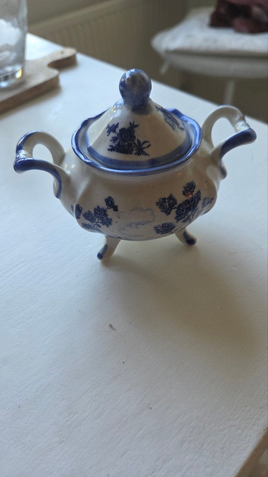 Antieke suikerpot van Flyfa Ceramica, Ophalen of Verzenden