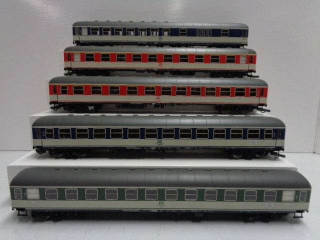 FLEISCHMANN stam 5x sneltreinrijtuigen DB (H0), Gelijkstroom, Fleischmann, Wagon, Ophalen of Verzenden