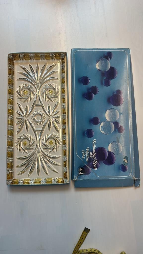 Kristallen Vintage Walther Glas Cakeschaal/Patéschaal, '60, Ophalen of Verzenden