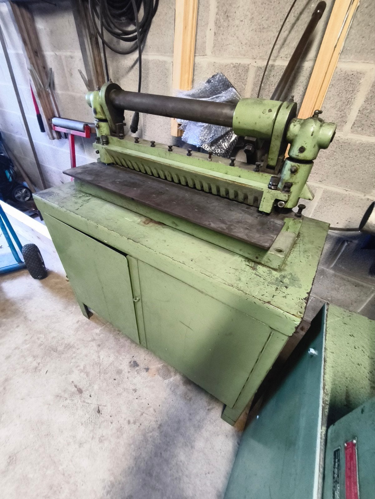 Gerver plaatschaar knipbank 650x1,5mm, Ophalen, Metaaldraaibank