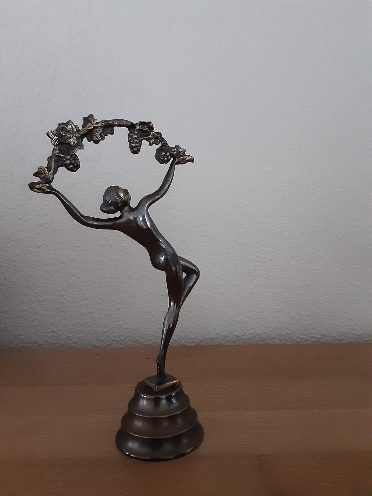 Art deco bronzen beeldje, Ophalen of Verzenden, Zo goed als nieuw, Mens