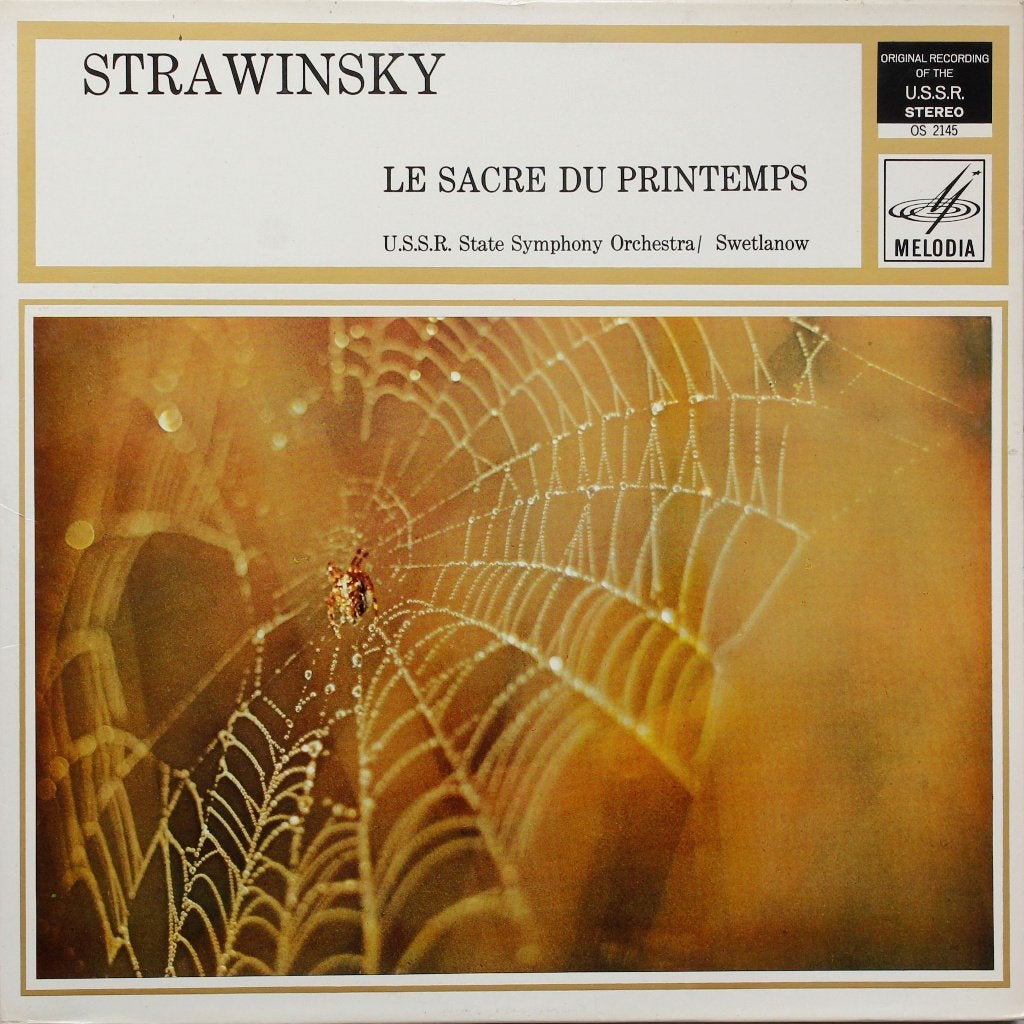 Stravinsky - Le sacre du printemps - USSR SSO / Svetlanov, LP, Stravinsky, Modernisme tot heden, Ophalen of Verzenden
