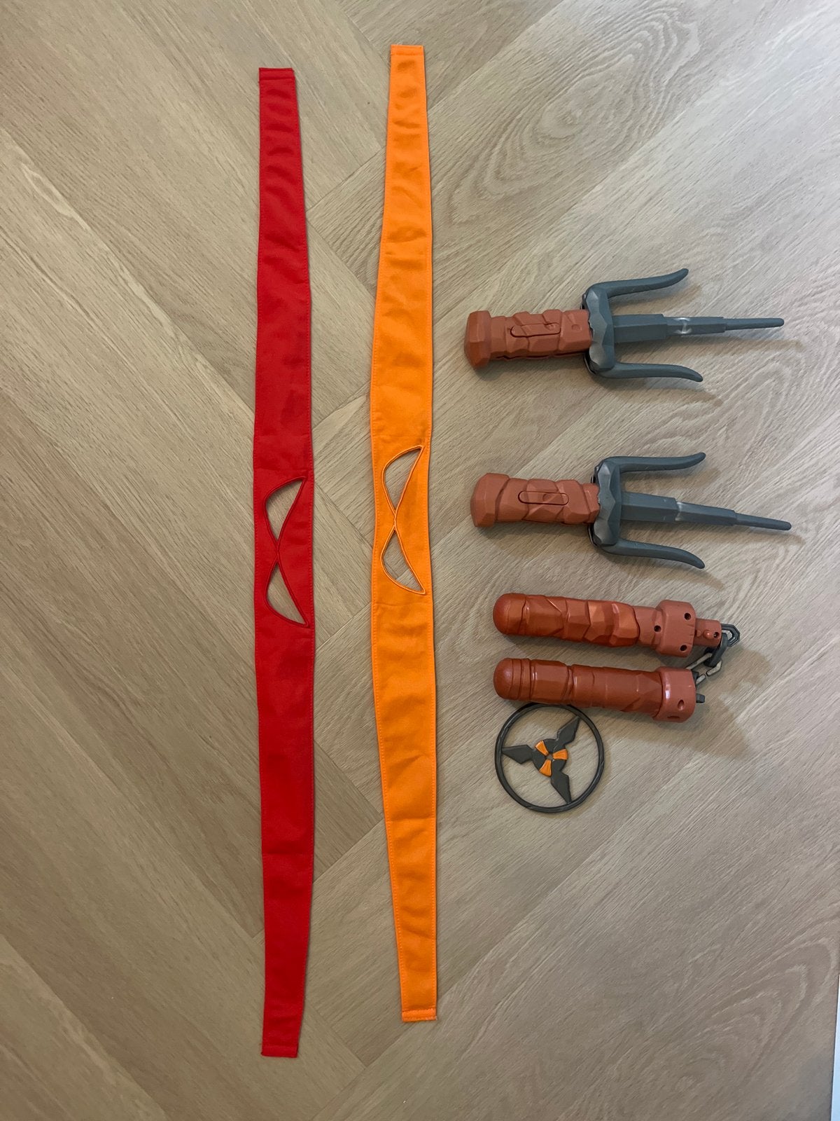 Ninja Turtles Verkleedset: Maskers en Wapens, Ophalen of Verzenden, Gebruikt, Jongen of Meisje