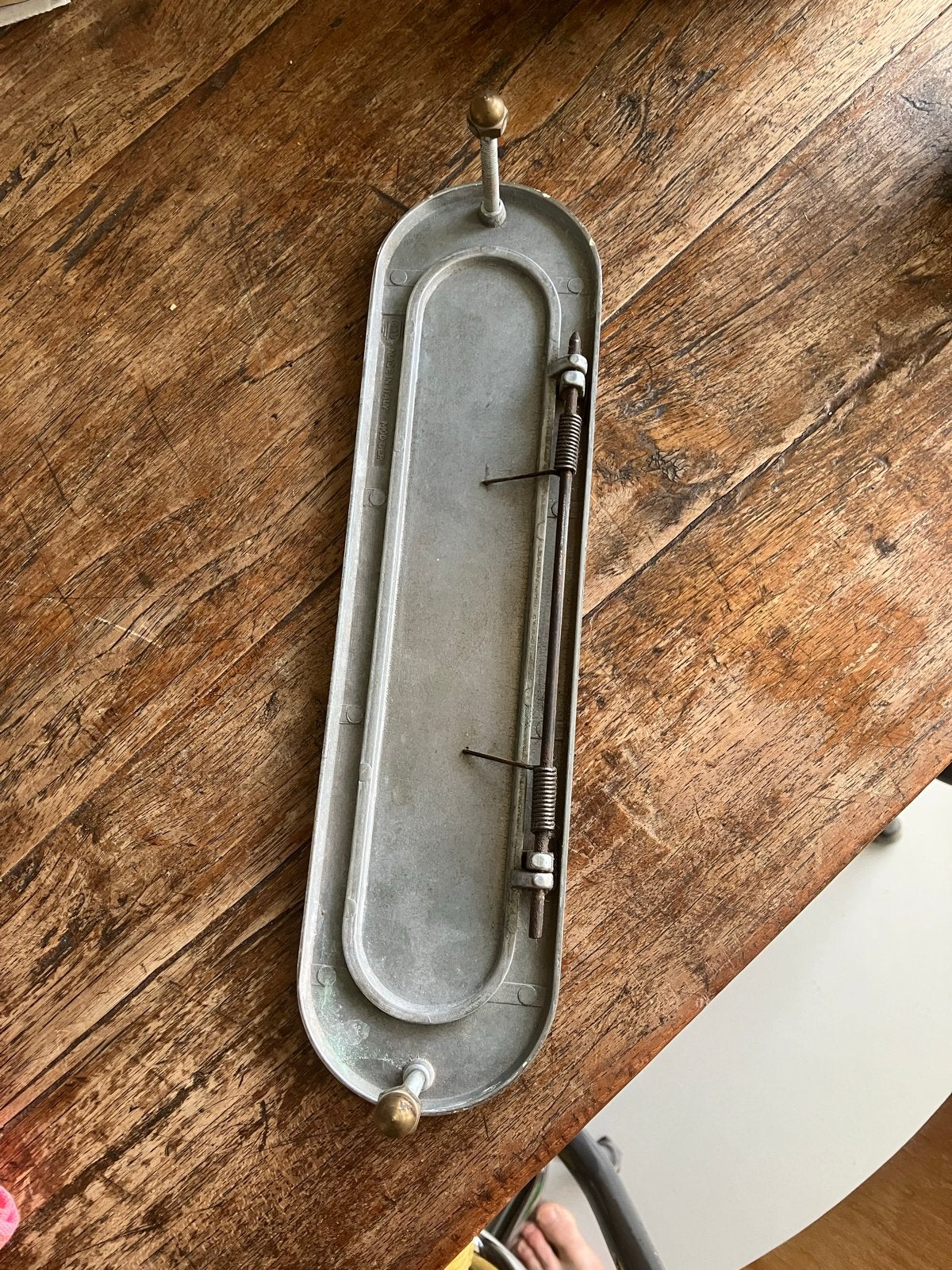 Brievenbusklep van aluminium, 305mm, Tuin en Terras, Brievenbussen, Ophalen, Gebruikt, Brievenbusklep, Aluminium