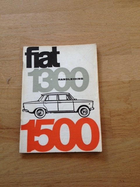 Fiat 1300 1500 Handleiding - Sedan en Familiale  1965     NL, Ophalen of Verzenden